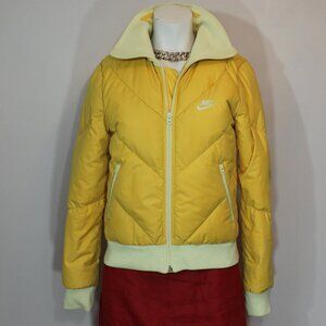 VTG Nike puffer yellow cream PRE jacket size Medium